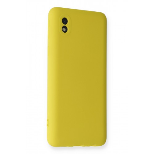 Newface Samsung Galaxy A01 Core Kılıf Nano içi Kadife Silikon - Sarı Newface Samsung Galaxy A01 Core Kılıf Nano içi Kadife Silikon - Sarı