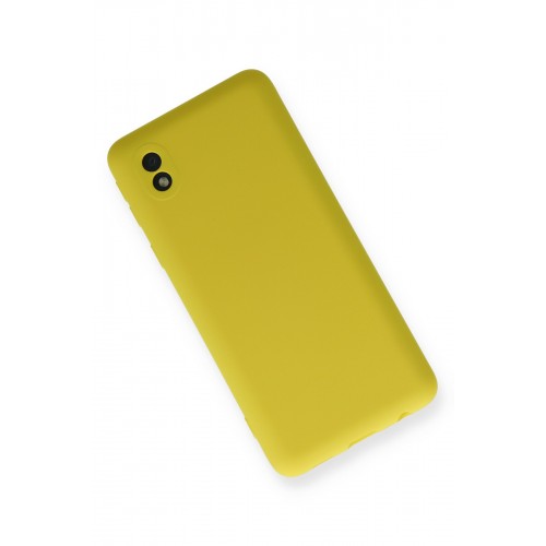 Newface Samsung Galaxy A01 Core Kılıf Nano içi Kadife Silikon - Sarı Newface Samsung Galaxy A01 Core Kılıf Nano içi Kadife Silikon - Sarı