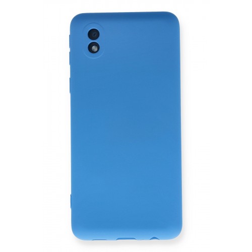 Newface Samsung Galaxy A01 Core Kılıf Nano içi Kadife Silikon - Mavi Newface Samsung Galaxy A01 Core Kılıf Nano içi Kadife Silikon - Mavi