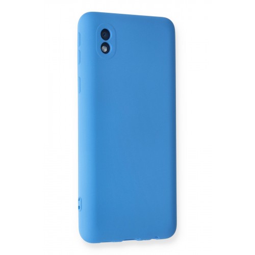 Newface Samsung Galaxy A01 Core Kılıf Nano içi Kadife Silikon - Mavi Newface Samsung Galaxy A01 Core Kılıf Nano içi Kadife Silikon - Mavi