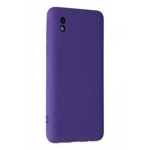 Newface Samsung Galaxy A01 Core Kılıf Nano içi Kadife Silikon - Mor Newface Samsung Galaxy A01 Core Kılıf Nano içi Kadife Silikon - Mor
