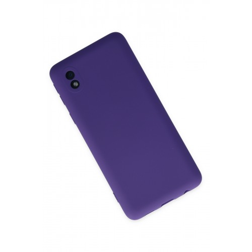 Newface Samsung Galaxy A01 Core Kılıf Nano içi Kadife Silikon - Mor Newface Samsung Galaxy A01 Core Kılıf Nano içi Kadife Silikon - Mor
