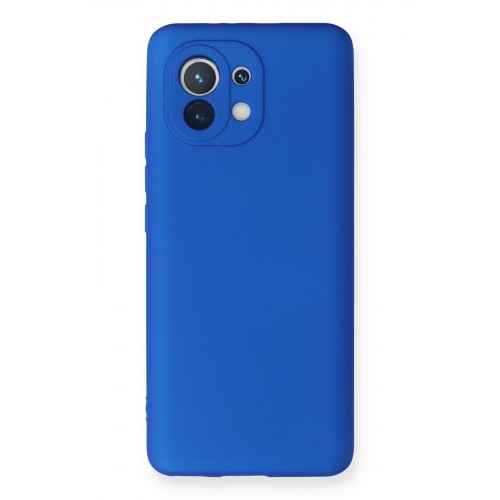 Newface Xiaomi Mi 11 Kılıf Premium Rubber Silikon - Mavi Newface Xiaomi Mi 11 Kılıf Premium Rubber Silikon - Mavi