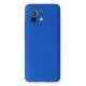 Newface Xiaomi Mi 11 Kılıf Premium Rubber Silikon - Mavi Newface Xiaomi Mi 11 Kılıf Premium Rubber Silikon - Mavi