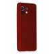 Newface Xiaomi Mi 11 Kılıf Premium Rubber Silikon - Bordo Newface Xiaomi Mi 11 Kılıf Premium Rubber Silikon - Bordo