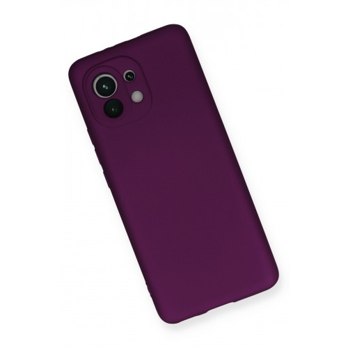 Newface Xiaomi Mi 11 Kılıf Premium Rubber Silikon - Mürdüm Newface Xiaomi Mi 11 Kılıf Premium Rubber Silikon - Mürdüm