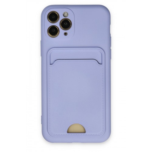 Newface iPhone 11 Pro Kılıf Kelvin Kartvizitli Silikon - Lila Newface iPhone 11 Pro Kılıf Kelvin Kartvizitli Silikon - Lila