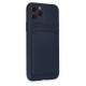 Newface iPhone 11 Pro Kılıf Kelvin Kartvizitli Silikon - Lacivert Newface iPhone 11 Pro Kılıf Kelvin Kartvizitli Silikon - Lacivert