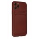 Newface iPhone 11 Pro Kılıf Kelvin Kartvizitli Silikon - Bordo Newface iPhone 11 Pro Kılıf Kelvin Kartvizitli Silikon - Bordo