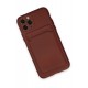 Newface iPhone 11 Pro Kılıf Kelvin Kartvizitli Silikon - Bordo Newface iPhone 11 Pro Kılıf Kelvin Kartvizitli Silikon - Bordo