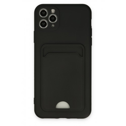 Newface iPhone 11 Pro Max Kılıf Kelvin Kartvizitli Silikon - Siyah Newface iPhone 11 Pro Max Kılıf Kelvin Kartvizitli Silikon - Siyah