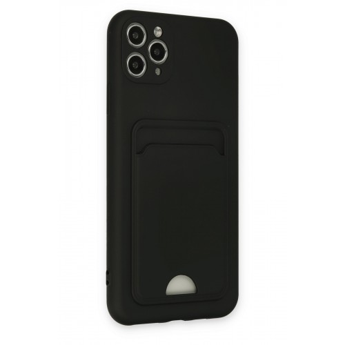 Newface iPhone 11 Pro Max Kılıf Kelvin Kartvizitli Silikon - Siyah Newface iPhone 11 Pro Max Kılıf Kelvin Kartvizitli Silikon - Siyah