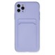 Newface iPhone 11 Pro Max Kılıf Kelvin Kartvizitli Silikon - Lila Newface iPhone 11 Pro Max Kılıf Kelvin Kartvizitli Silikon - Lila