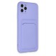 Newface iPhone 11 Pro Max Kılıf Kelvin Kartvizitli Silikon - Lila Newface iPhone 11 Pro Max Kılıf Kelvin Kartvizitli Silikon - Lila