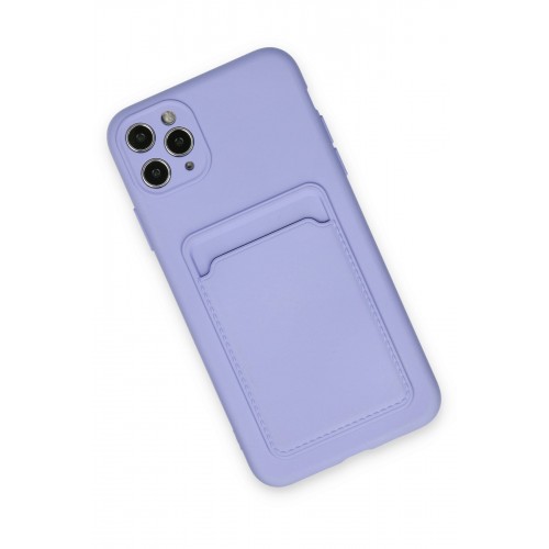 Newface iPhone 11 Pro Max Kılıf Kelvin Kartvizitli Silikon - Lila Newface iPhone 11 Pro Max Kılıf Kelvin Kartvizitli Silikon - Lila