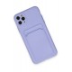 Newface iPhone 11 Pro Max Kılıf Kelvin Kartvizitli Silikon - Lila Newface iPhone 11 Pro Max Kılıf Kelvin Kartvizitli Silikon - Lila