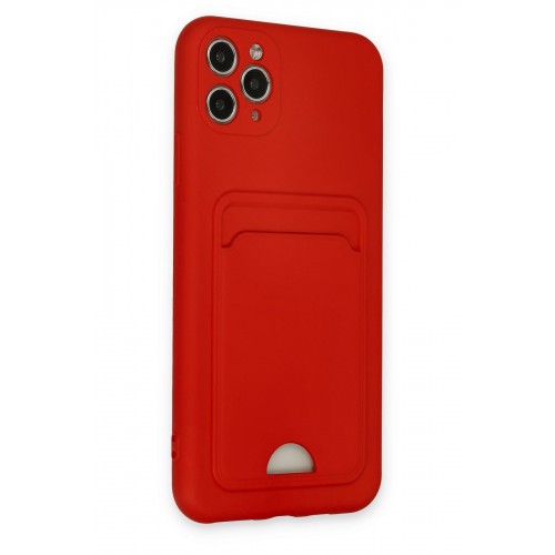 Newface iPhone 11 Pro Max Kılıf Kelvin Kartvizitli Silikon - Kırmızı Newface iPhone 11 Pro Max Kılıf Kelvin Kartvizitli Silikon - Kırmızı