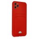 Newface iPhone 11 Pro Max Kılıf Kelvin Kartvizitli Silikon - Kırmızı Newface iPhone 11 Pro Max Kılıf Kelvin Kartvizitli Silikon - Kırmızı