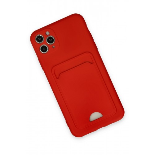 Newface iPhone 11 Pro Max Kılıf Kelvin Kartvizitli Silikon - Kırmızı Newface iPhone 11 Pro Max Kılıf Kelvin Kartvizitli Silikon - Kırmızı