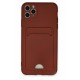 Newface iPhone 11 Pro Max Kılıf Kelvin Kartvizitli Silikon - Bordo Newface iPhone 11 Pro Max Kılıf Kelvin Kartvizitli Silikon - Bordo