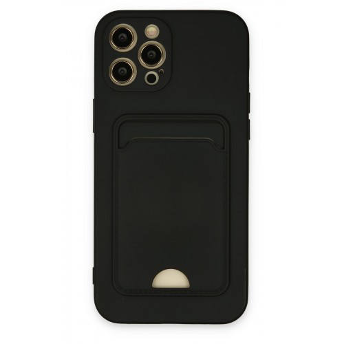 Newface iPhone 12 Pro Max Kılıf Kelvin Kartvizitli Silikon - Siyah Newface iPhone 12 Pro Max Kılıf Kelvin Kartvizitli Silikon - Siyah