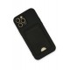 Newface iPhone 12 Pro Max Kılıf Kelvin Kartvizitli Silikon - Siyah Newface iPhone 12 Pro Max Kılıf Kelvin Kartvizitli Silikon - Siyah