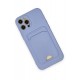Newface iPhone 12 Pro Max Kılıf Kelvin Kartvizitli Silikon - Lila Newface iPhone 12 Pro Max Kılıf Kelvin Kartvizitli Silikon - Lila