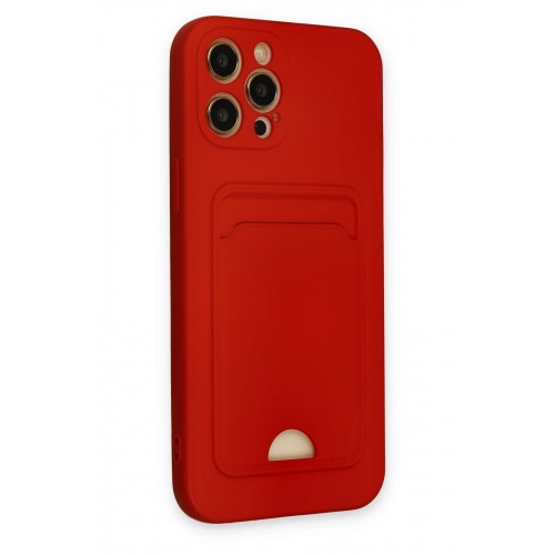 Newface iPhone 12 Pro Max Kılıf Kelvin Kartvizitli Silikon - Kırmızı Newface iPhone 12 Pro Max Kılıf Kelvin Kartvizitli Silikon - Kırmızı
