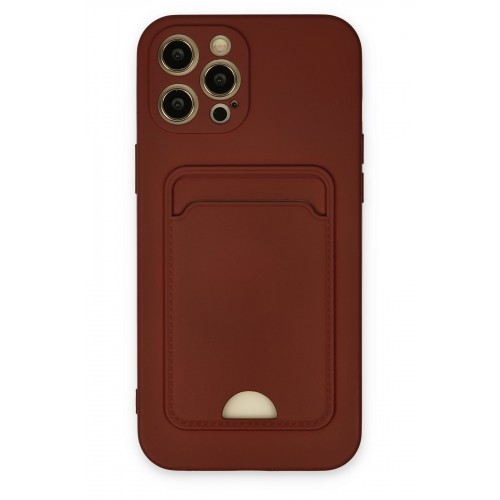 Newface iPhone 12 Pro Max Kılıf Kelvin Kartvizitli Silikon - Bordo Newface iPhone 12 Pro Max Kılıf Kelvin Kartvizitli Silikon - Bordo