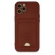 Newface iPhone 12 Pro Max Kılıf Kelvin Kartvizitli Silikon - Bordo Newface iPhone 12 Pro Max Kılıf Kelvin Kartvizitli Silikon - Bordo