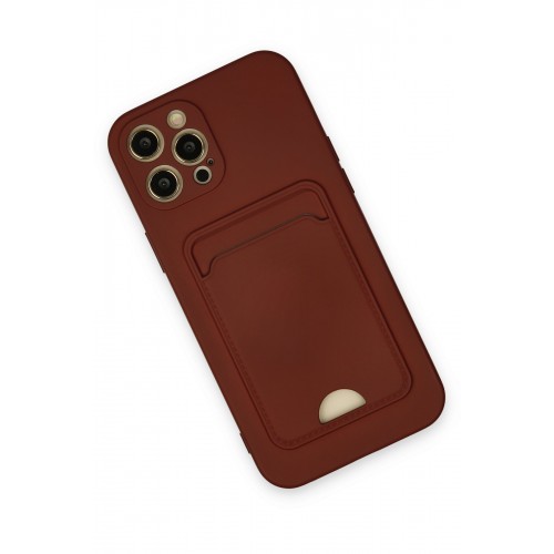 Newface iPhone 12 Pro Max Kılıf Kelvin Kartvizitli Silikon - Bordo Newface iPhone 12 Pro Max Kılıf Kelvin Kartvizitli Silikon - Bordo