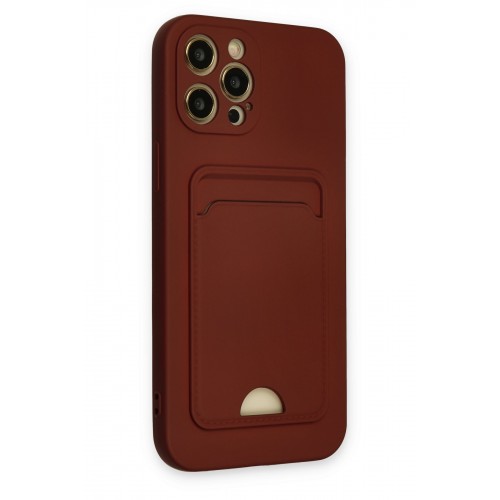 Newface iPhone 12 Pro Max Kılıf Kelvin Kartvizitli Silikon - Bordo Newface iPhone 12 Pro Max Kılıf Kelvin Kartvizitli Silikon - Bordo