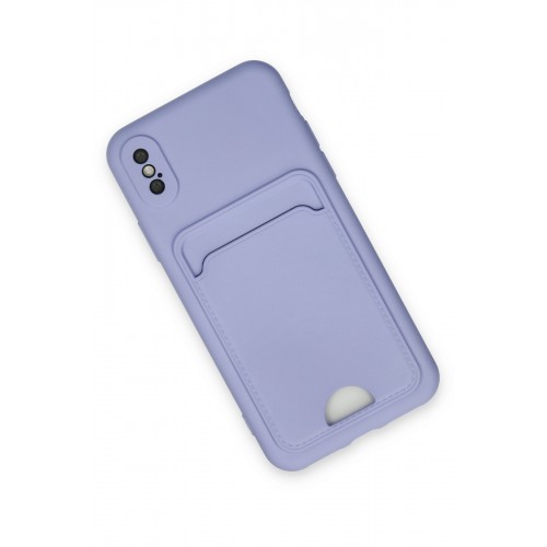 Newface iPhone X Kılıf Kelvin Kartvizitli Silikon - Lila Newface iPhone X Kılıf Kelvin Kartvizitli Silikon - Lila
