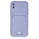 Newface iPhone XS Kılıf Kelvin Kartvizitli Silikon - Lila Newface iPhone XS Kılıf Kelvin Kartvizitli Silikon - Lila