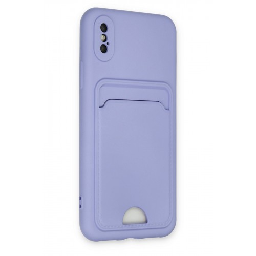 Newface iPhone XS Kılıf Kelvin Kartvizitli Silikon - Lila Newface iPhone XS Kılıf Kelvin Kartvizitli Silikon - Lila