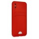 Newface iPhone XS Kılıf Kelvin Kartvizitli Silikon - Kırmızı Newface iPhone XS Kılıf Kelvin Kartvizitli Silikon - Kırmızı