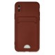 Newface iPhone XS Kılıf Kelvin Kartvizitli Silikon - Bordo Newface iPhone XS Kılıf Kelvin Kartvizitli Silikon - Bordo