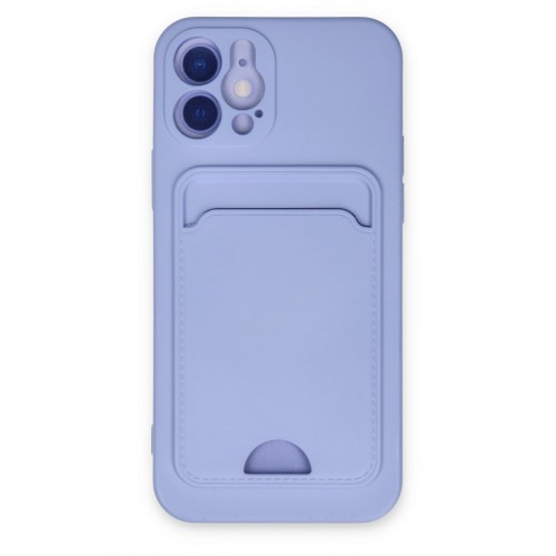 Newface iPhone 12 Kılıf Kelvin Kartvizitli Silikon - Lila Newface iPhone 12 Kılıf Kelvin Kartvizitli Silikon - Lila