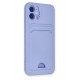 Newface iPhone 12 Kılıf Kelvin Kartvizitli Silikon - Lila Newface iPhone 12 Kılıf Kelvin Kartvizitli Silikon - Lila