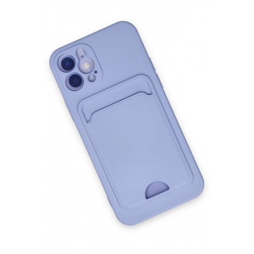 Newface iPhone 12 Kılıf Kelvin Kartvizitli Silikon - Lila Newface iPhone 12 Kılıf Kelvin Kartvizitli Silikon - Lila