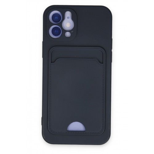 Newface iPhone 12 Kılıf Kelvin Kartvizitli Silikon - Lacivert Newface iPhone 12 Kılıf Kelvin Kartvizitli Silikon - Lacivert