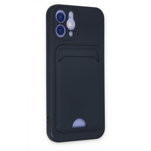 Newface iPhone 12 Kılıf Kelvin Kartvizitli Silikon - Lacivert Newface iPhone 12 Kılıf Kelvin Kartvizitli Silikon - Lacivert