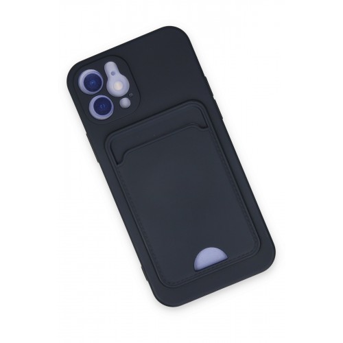 Newface iPhone 12 Kılıf Kelvin Kartvizitli Silikon - Lacivert Newface iPhone 12 Kılıf Kelvin Kartvizitli Silikon - Lacivert
