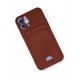 Newface iPhone 12 Kılıf Kelvin Kartvizitli Silikon - Bordo Newface iPhone 12 Kılıf Kelvin Kartvizitli Silikon - Bordo