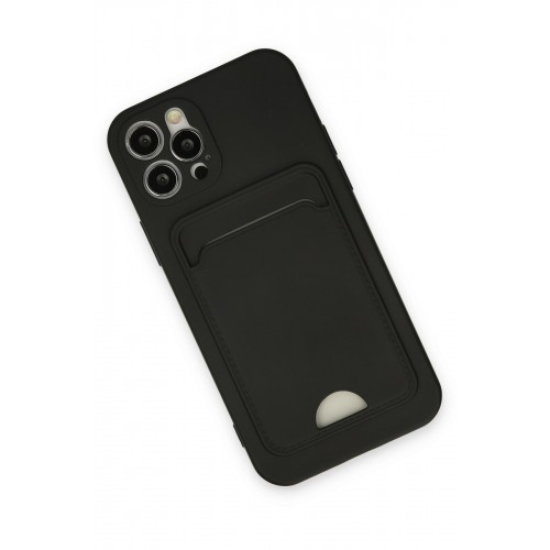 Newface iPhone 12 Pro Kılıf Kelvin Kartvizitli Silikon - Siyah Newface iPhone 12 Pro Kılıf Kelvin Kartvizitli Silikon - Siyah