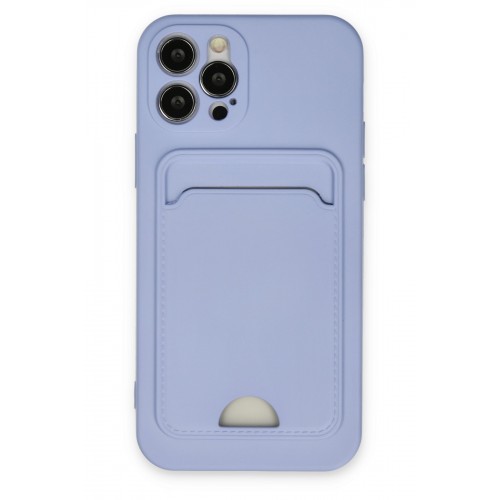 Newface iPhone 12 Pro Kılıf Kelvin Kartvizitli Silikon - Lila Newface iPhone 12 Pro Kılıf Kelvin Kartvizitli Silikon - Lila
