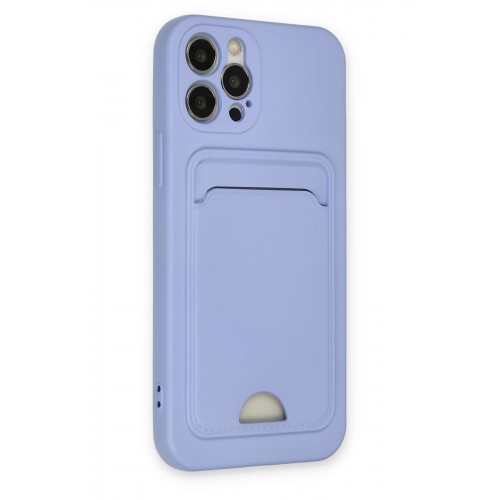 Newface iPhone 12 Pro Kılıf Kelvin Kartvizitli Silikon - Lila Newface iPhone 12 Pro Kılıf Kelvin Kartvizitli Silikon - Lila
