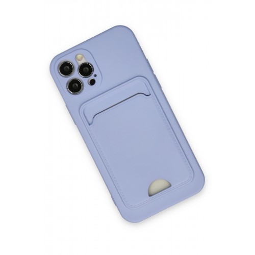 Newface iPhone 12 Pro Kılıf Kelvin Kartvizitli Silikon - Lila Newface iPhone 12 Pro Kılıf Kelvin Kartvizitli Silikon - Lila