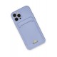 Newface iPhone 12 Pro Kılıf Kelvin Kartvizitli Silikon - Lila Newface iPhone 12 Pro Kılıf Kelvin Kartvizitli Silikon - Lila