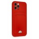 Newface iPhone 12 Pro Kılıf Kelvin Kartvizitli Silikon - Kırmızı Newface iPhone 12 Pro Kılıf Kelvin Kartvizitli Silikon - Kırmızı